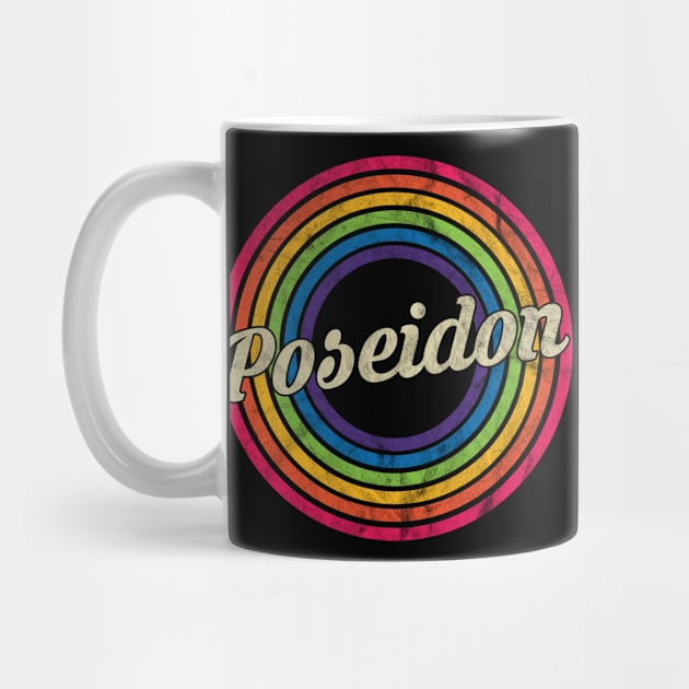 Poseidon - Retro Rainbow Faded-Style by MaydenArt